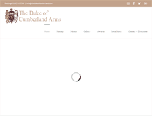 Tablet Screenshot of dukeofcumberland.com